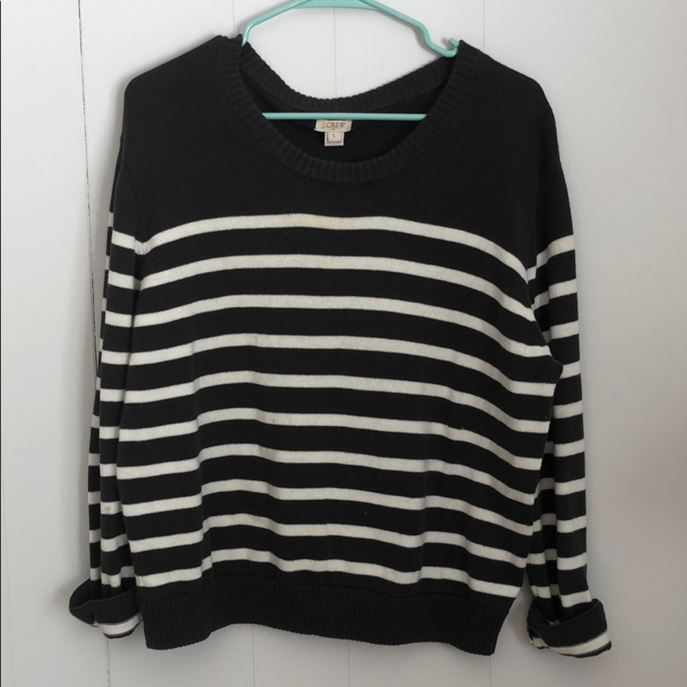 J crew striped sweater
